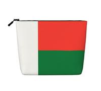 DngSer Bandiera del Madagascar Faux Canapa Kit di Trucco Borsa da Toilette Viaggio Multifunzionale Accessori per Trucco Giornaliero - On-the-Go, Nero, One Size, Nero , taglia unica