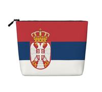 DngSer Bandiera della Serbia Faux Canapa Kit di Trucco Borsa da Toilette Viaggio Multifunzionale Accessori per Trucco Deposito Quotidiano - On-the-Go, Nero, One Size, Nero , taglia unica