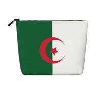 DngSer Bandiera dell'Algeria Finta Canapa Kit da Toilette Viaggio Multifunzionale Accessori Trucco Deposito Quotidiano - On-the-Go, Nero, One Size, Nero , taglia unica