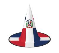 DngSer Cappello di Halloween della Repubblica Dominicana - perfetto per feste in maschera da donna, cosplay decorativo per carnevale decorazioni pieghevoli