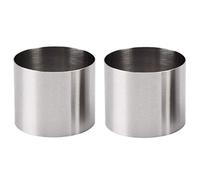 DNHCLL 2 PZ 5CM Diametro 2 "Mini Senza Cuciture Rotondo Mousse Anello In Acciaio Inox Stampo Della Torta Del Biscotto di Taglio Della Muffa di Cottura