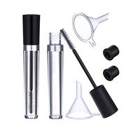 DNHCLL, 2 tubetti vuoti per mascara da 8 ml, con bacchetta per ciglia, inserti in gomma e imbuti per olio di ricino, kit ideale per cosmetici fai da te