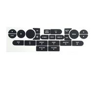 DNHGURW Autoadesivo dell'automobile Compatibile con Ford per Mustang 2005 2006 2007 2008 2009. Kit di Riparazione Adesivi per Pulsanti Radio del Cruscotto Usurati E Staccati