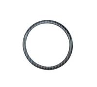 DNHGURW Autoadesivo dell'automobile Compatibile con L'anello Decorativo per MG ZS HS MG5 MG6 Coprivolante Centrale Accessori per La Modifica degli Interni Lucidi Adesivi per Auto(Carbon Fiber)