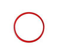 DNHGURW Autoadesivo dell'automobile Compatibile con L'anello Decorativo per MG ZS HS MG5 MG6 Coprivolante Centrale Accessori per La Modifica degli Interni Lucidi Adesivi per Auto(Red)
