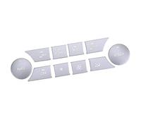 DNHGURW Autoadesivo dell'automobile Compatibile con Mercedes Classe C W204 S204 C204 2011 2012 2013 2014 Set di Accessori per La Copertura del Pulsante dell'Aria Condizionata della Console Centrale