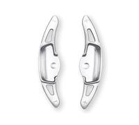 Dnhqknoaf Auto Paddle Shift Paddle Shifter Per Kia Per TASMAN 2025 2026 2PCS Auto Cambio Volante Paddle Shifter Estensione(D'argento)