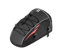 Dnhqknoaf Borsa Da Sella Per Moto 10 L Borsa Portaoggetti Posteriore Borsa Da Serbatoio Con Tracolla Copertura Impermeabile Sella(Red)