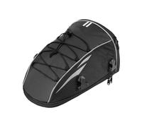 Dnhqknoaf Borsa Da Sella Per Moto 10 L Borsa Portaoggetti Posteriore Borsa Da Serbatoio Con Tracolla Copertura Impermeabile Sella(D'argento)