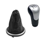 Dnhqknoaf Copri Cambio Auto Per Ford Per Fiesta Per MK6 Per Fusion Per Transit Per Connect 2002 2003 2004 2005 2006 2007 2008 Cuffia pomello cambio Copertura(5 Speed Silver Case)