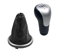 Dnhqknoaf Copri Cambio Auto Per Ford Per Fiesta Per MK6 Per Fusion Per Transit Per Connect 2002 2003 2004 2005 2006 2007 2008 Cuffia pomello cambio Copertura(6 Speed Silver Case)