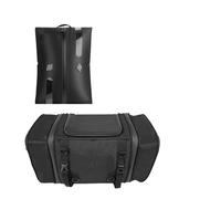 Dnhqknoaf Per BMW Per R1200GS Borsa Da Sella Posteriore Per Moto 35L-50L Borsa Da Viaggio Universale Di Grande Capacità Sella(Black 1 set)