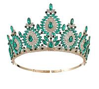 Dninmim Corona nuziale da donna per spose, diademi e corone, gioielli per capelli, accessori per capelli En8