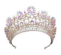 Dninmim Corona nuziale da donna strass banchetto diademi festa nuziale corona gioielli accessori 1