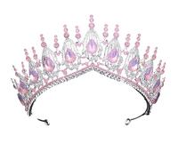 Dninmim Corone da donna Prom Diadema nuziale sposa corona gioielli capelli festa copricapo argento opale Pnnrk