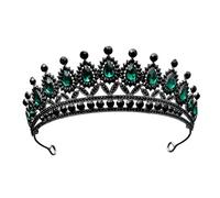 Dninmim Tiara da donna vintage con strass, corone per balli studenteschi, accessori per capelli da sposa, gioielli 10