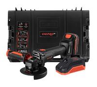 Dnipro-M Smerigliatrice Angolare a Batteria Brushless DGA-201BC Ultra - Flex senza Fili 20V 125mm, Velocità Regolabile 3000-8500 giri/min, Mola a Disco per Taglio, Batteria 4Ah, Caricatore e Valigetta