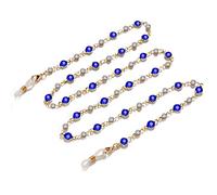 DNLKWGO Occhiali da sole a catena per occhiali da sole collana cinturino per occhiali da vista supporto per occhiali da sole catena per le donne, Blu scuro, Etichettalia unica