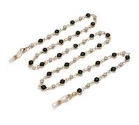 DNLKWGO Occhiali da sole a catena per occhiali da sole collana cinturino per occhiali da vista supporto per occhiali da sole catena per le donne, Nero , Etichettalia unica