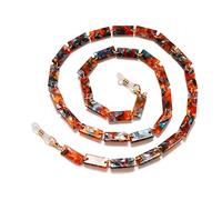 DNLKWGO Supporto per occhiali a catena per occhiali con cordino per occhiali da sole per donna, Arancione, taglia unica