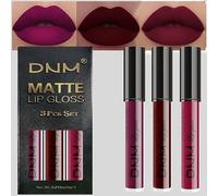 DNM - Set di 3 rossetti liquidi a lunga durata, impermeabili, 24, labial mate larga duracion 24 labiales (A-Set11, confezione da 3)