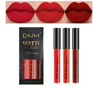 DNM - Set di 3 rossetti liquidi a lunga durata, impermeabili, 24, labial mate larga duracion 24 labiales (A-Set05, confezione da 3)