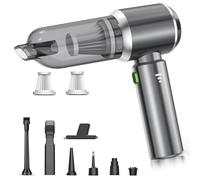 Dnoyevvs Aspirapolvere Senza Fili, 20000Pa Mini Aspirapolvere Auto Portatile con accessori, 3 marce, ventilatore elettrico per auto, cucina, casa e peli di animali (B)