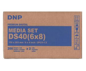 DNP DS40 6x8 Carta + Ribbon per 400 Stampe 15x20