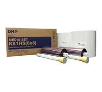 DNP Supporti di stampa per stampante secondaria a tintura ad alta velocità DS-RX1HS - 6x8 350 stampe per rotolo; 2 rotoli per custodia (700 stampe totali)