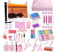 DNSGOOR 150Pcs A4 Diamond Painting Light Pad,all Inclusive Diamond Painting Accessori, Strumenti per Pittura a Diamante da,Diamond Art Sealer Colla per DIY Craft