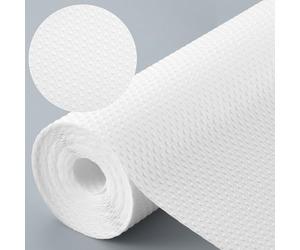 Dntorx Schubladenmatte Nicht Klebend 50x600cm, Antirutschmatte Schubladen mit 70 Stück Doppelseitige Klebepunkte EVA Wasserdichte Schrankpapier für Regale Küche Schubladen Kühlschrank (Weiß)