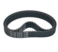 DNVGJUP Lfang-Cinghie dentate HTD 231/234/237/222/225/228-3m Cintura di temporizzazione in Gomma, 1pc, Forte e Durevole(HTD225-3M,15mm)