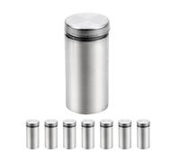 Dnyta Viti distanziali per segno, 8 pezzi, 1 x 5 cm, in acciaio inossidabile, viti distanziatori per cartello da parete, montaggio a parete