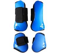 Dnyucen Stivali da mosca per cavalli Stivali per tendine per cavallo per | Comoda fodera in neoprene, guscio regolabile in PU, ganci a sgancio rapido per una vestibilità sicura