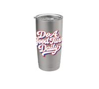 Do A Good Turn Daily Scouts BSA Slogan Retro Typography Bicchiere termico in acciaio inox doppia parete