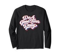 Do A Good Turn Daily Scouts BSA Slogan Retro Typography Maglia a Manica