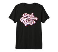Do A Good Turn Daily Scouts BSA Slogan Retro Typography Maglietta Premium