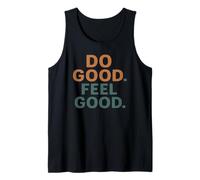 Do Good Feel Arancione Blu Canotta