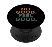 Do Good Feel Arancione Blu PopSockets PopGrip Adesivo