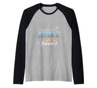 Do I Look Like A People Person Introverso Sociale --- Maglia con Maniche Raglan