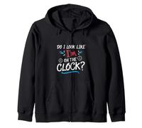 Do I Look Like I'm On The Clock Funny Workplace Humor Felpa con Cappuccio