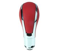 Do!LED DoLED - Pomello del cambio automatico, effetto cromato/pelle, ricambio plug play (rosso)
