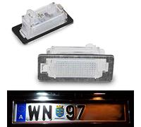 Do!LED Illuminazione targa a LED A011, bianco freddo/bianco puro con marchio di controllo E, 100% impermeabile