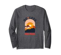 Do Less Hike More Escursionismo Affermazioni Positive Design retrò Maglia a Manica