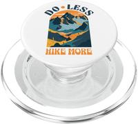 Do Less Hike More Escursionismo Affermazioni positive Design retrò PopSockets PopGrip per MagSafe