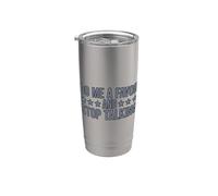 Do Me A Favor And Stop Talking Bicchiere termico in acciaio inox doppia parete