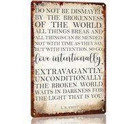 Do Not Be Dismayed By Brokenness Tin Sign Love 8 X 12