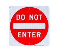 Do Not Enter Sign 18x18 Inches Engineer Grade Reflective Aluminum Fad