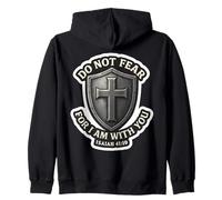 Do Not Fear for I Am with You Isaia 41:10 Versetto della Bibbia Felpa con Cappuccio