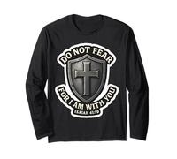 Do Not Fear for I Am with You Isaia 41:10 Versetto della Bibbia Maglia a Manica